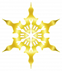 Clipart - Snowflake 8 (gold)