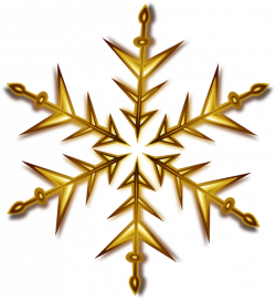 Gold Snowflake Clip Art at Clker.com - vector clip art online ...