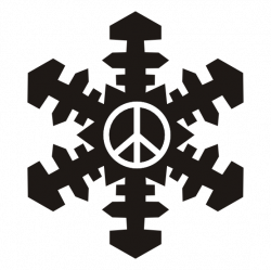 clipartist.net » Clip Art » snowflake christmas xmas holiday peace ...