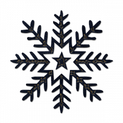 28+ Collection of Dark Blue Snowflakes Clipart | High quality, free ...