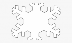 Snowflakes Clipart Outline - Solid Snowflake Png ...