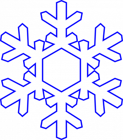 Snowflake (simply) Clipart Large Size | Noel | Pinterest | Clip art ...