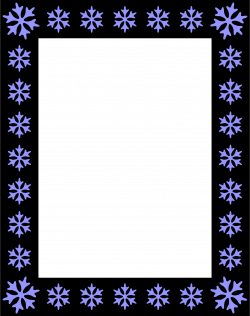 Clipart - Snowflake frame