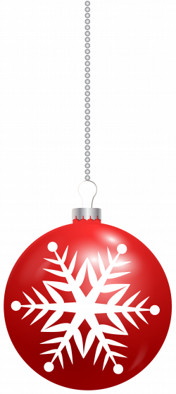 Christmas Ball with Snowflake PNG Clip Art Image | Gallery ...