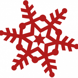 Red Snowflake png images free download