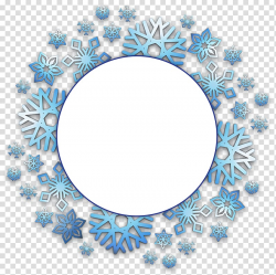 Round with blue snowflake graphic, Snowflake Christmas ...