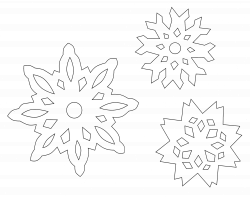 Snowflake Drawing Template at GetDrawings.com | Free for personal ...
