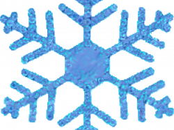 HD Snowflake Clipart Trail - Clear Background Blue Snowflake ...