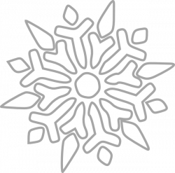 White Snowflake Clip Art at Clker.com - vector clip art online ...