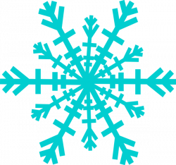 Turquoise Snowflake Cliparts - Cliparts Zone