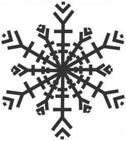 Grey Snowflake Clip Art at Clker.com - vector clip art online ...