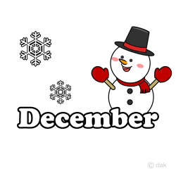Snowman December Clipart Free Picture｜Illustoon