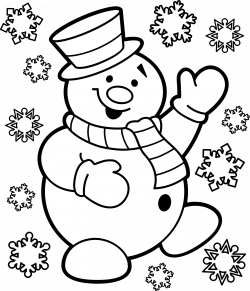 28+ Collection of Christmas Snowman Drawing | High quality, free ...