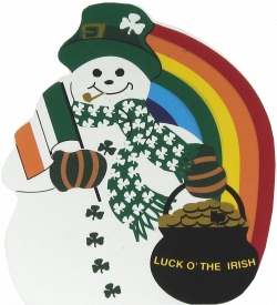 Luck O' The Irish Snowman | The Cat's Meow Village
