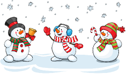 Group Of Snowmen - Christmas Pictures