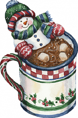 CHRISTMAS SNOWMAN HOT COCOA CLIP ART | CLIP ART - SNOWMAN ...
