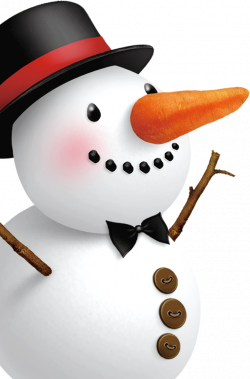 Snowman - Stuck with a carrot nose snowman gentleman hat 718*1090 ...