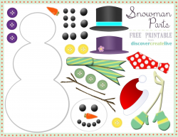 Discover. Create. Live.: Graphic Monday: Snowman Parts ...