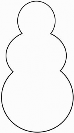 Snowman Template. cut him out and glue onto a color piece of ...