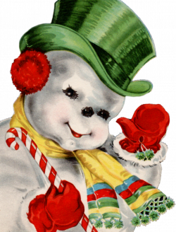 Vintage Snowman Images Group (55+)