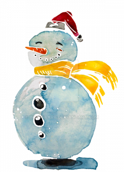 Snowman illustration by IngagaArt on DeviantArt