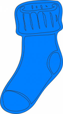 Blue Sock Clip Art at Clker.com - vector clip art online ...