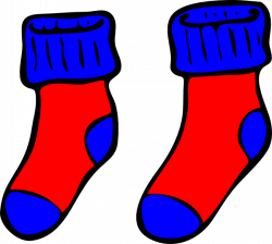 Blue And Red Socks Clip Art at Clker.com - vector clip art online ...