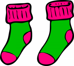 Green Pink Sock Clip Art at Clker.com - vector clip art online ...