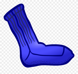 School Clipart Sock - Blue Sock Clip Art - Png Download ...