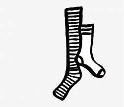 Clipart Socks Lot - Crazy Sock Clipart Black And White ...