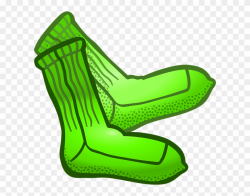 Clothes, Sock, Socks, Stocking, Verbs - Green Socks Clipart ...