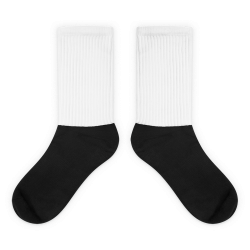 Black Foot Sublimated Socks - Mockup Generator | Printful