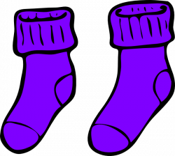 Purple Sock Clip Art at Clker.com - vector clip art online, royalty ...