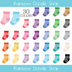 Baby Socks Clipart, Socks Clipart, Baby Socks Digital, Socks Digital, Baby  Booties, Colorful Socks, Baby Shoes Clipart, Rainbow Socks