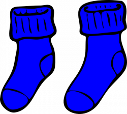 Blue Socks Clip Art at Clker.com - vector clip art online, royalty ...