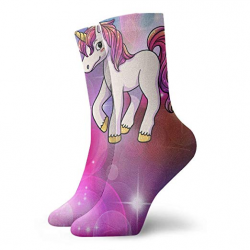 Unicorn-clipart-1 Unisex Personalized Gift Socks 30cm Long ...
