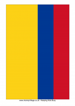 Colombia Flag - Free Printable Colombia Flag | templates | Pinterest ...