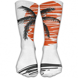 Amazon.com: Palm Tree Clipart Personalized Socks Sport ...