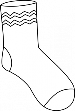 Black And White Sock Clipart - Clipart Kid