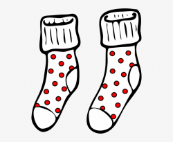 Spotty Socks Clip Art At Clker Com - Sock Clipart PNG Image ...
