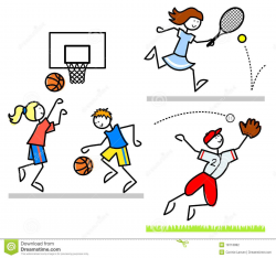 Sports Cartoon Kids/eps Stock Photography - Image: 18716882 ...