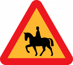 Horse Riders Road Sign Clip Art at Clker.com - vector clip art ...