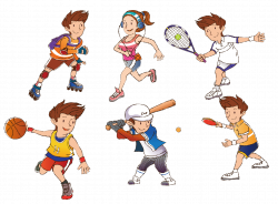 Cartoon Sport Athlete Clip art - Cartoon athletes 1404*1038 ...