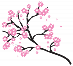 OnlineLabels Clip Art - Cherry Blossoms