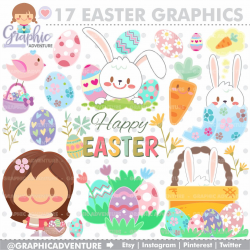 Easter Clipart, Easter Graphics, Clip Art, COMMERCIAL USE ...