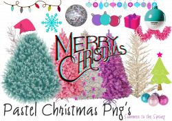 Pastel Christmas Png's by Summer-to-the-spring on DeviantArt