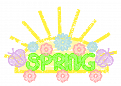 Clipart - Spring Word Art