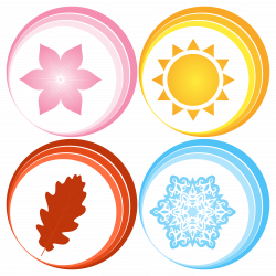 Clipart - Four seasons symbols