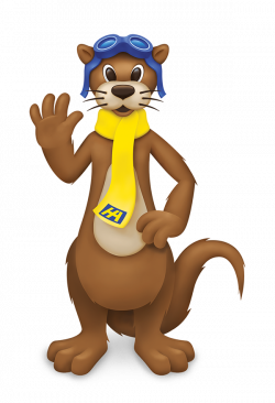 Character - Harbour Air's Mascot Turbo the Otter on Pantone Canvas ...
