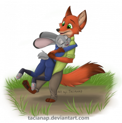Nick and Judy Hug by Fecu on DeviantArt